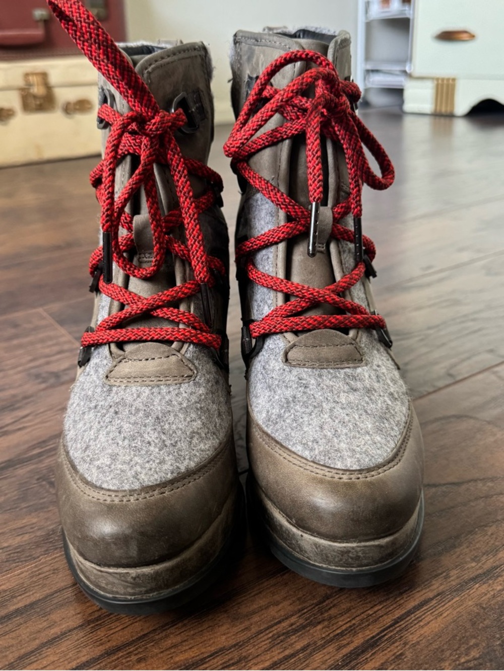 Sorel Size 8 Blake Lace Up Bootie Quarry Gray - Picture 5 of 9